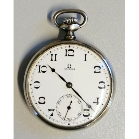 ANTICO OROLOGIO TASCA Omega ARGENTO 800 epoca 900 TASCHINO Old Pocket Watch