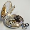ANTICO OROLOGIO TASCA Omega ARGENTO 800 epoca 900 TASCHINO Old Pocket Watch
