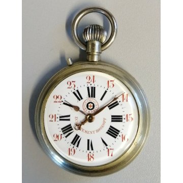 ANTICO OROLOGIO TASCA Roskopf GU MI CA SEMPRE 1900 TASCHINO Old Pocket Watch