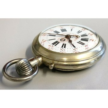 ANTICO OROLOGIO TASCA Roskopf GU MI CA SEMPRE 1900 TASCHINO Old Pocket Watch