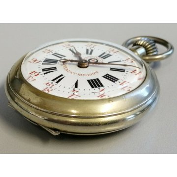 ANTICO OROLOGIO TASCA Roskopf GU MI CA SEMPRE 1900 TASCHINO Old Pocket Watch