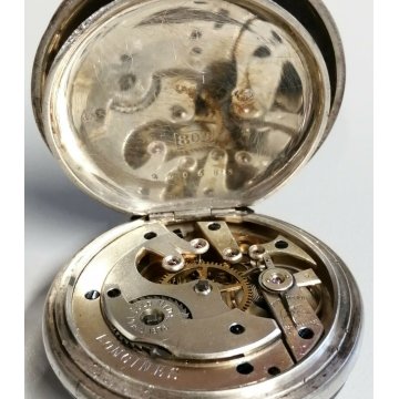 ANTICO OROLOGIO TASCA Longines ARGENTO 800 epoca 900 TASCHINO Old Pocket Watch