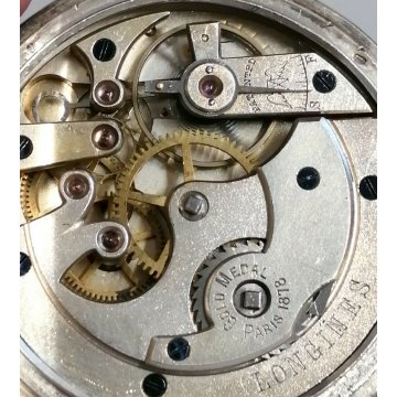ANTICO OROLOGIO TASCA Longines ARGENTO 800 epoca 900 TASCHINO Old Pocket Watch