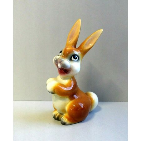 RARO FIGURA CERAMICA CONIGLIO WALT DISNEY ZACCAGNINI  ART DECO POTTERY 1938