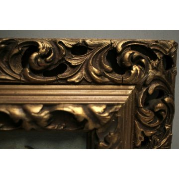  ANTICO DIPINTO OLIO Bassin E. SCENA CACCIA BOSCO SETTER CACCIATORE PESCATORE 