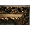  ANTICO DIPINTO OLIO Bassin E. SCENA CACCIA BOSCO SETTER CACCIATORE PESCATORE 