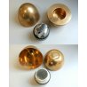 SET FUMO VINTAGE SCULTURA BRONZO ACCENDINO BRASS EGG DISH TRAY BOWL MIDCENTURY