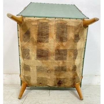 ANTICA POLTRONA anni 50 SEDIA IMBOTTITA DESIGN BUFFA PARISI SALA STUDIO CHAIR oL