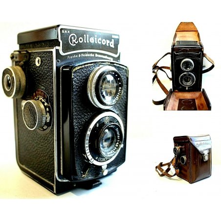 ANTICA Rolleycord Franke & Heidecke Braunschweig MACCHINA FOTOGRAFICA ANALOGICA