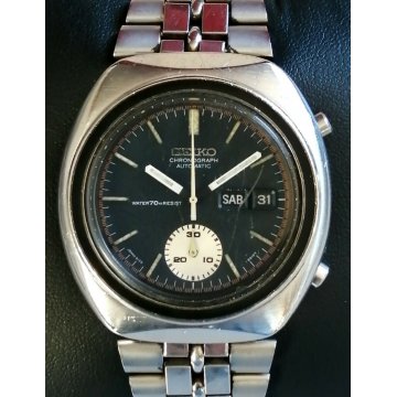 Seiko 6139-8002 Chronograph AUTOMATIC Day Date OROLOGIO POLSO VINTAGE old WATCH