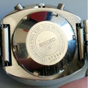Seiko 6139-8002 Chronograph AUTOMATIC Day Date OROLOGIO POLSO VINTAGE old WATCH