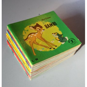 Lotto n° 20 MINI LIBRO Mondadori  Walt Disney BAMBI LILLO PIPPO DUMBO ANNI '60