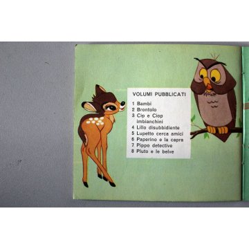 Lotto n° 20 MINI LIBRO Mondadori  Walt Disney BAMBI LILLO PIPPO DUMBO ANNI '60