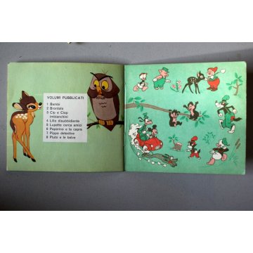 Lotto n° 20 MINI LIBRO Mondadori  Walt Disney BAMBI LILLO PIPPO DUMBO ANNI '60