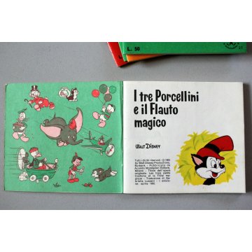 Lotto n° 5 MINI LIBRO Mondadori  Walt Disney PINOCCHIO MARY POPPINS ANNI '60