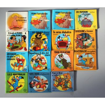 Lotto n° 15 MINI LIBRO Mondadori Walt Disney Hanna Barbera PECOS BILL YOGHI 60s