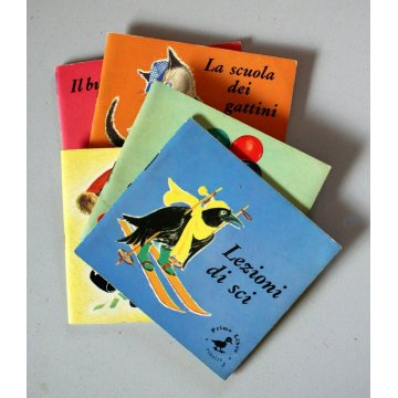 Lotto n°5 MINI LIBRI COLLANA Primo Libro Peruzzo EDITORE Lezioni di sci ANNI '60