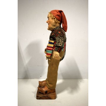 ANTICA RARA BAMBOLA GENOVESE in PANNO MARITO PESCATORE Yvonne Spaggiari (?) 1930