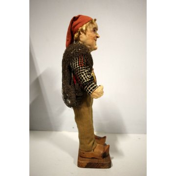 ANTICA RARA BAMBOLA GENOVESE in PANNO MARITO PESCATORE Yvonne Spaggiari (?) 1930