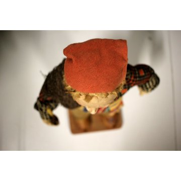 ANTICA RARA BAMBOLA GENOVESE in PANNO MARITO PESCATORE Yvonne Spaggiari (?) 1930