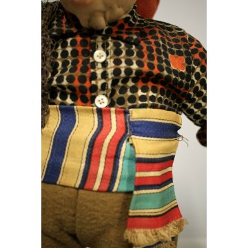 ANTICA RARA BAMBOLA GENOVESE in PANNO MARITO PESCATORE Yvonne Spaggiari (?) 1930