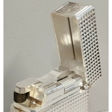 ACCENDINO TASCA St Dupont ARGENTO anno 2001 Paris France VINTAGE LIGHTER Briquet