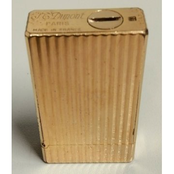 ACCENDINO TASCA St Dupont DORATO Paris France OLD GOLDEN LIGHTER Briquet VINTAGE