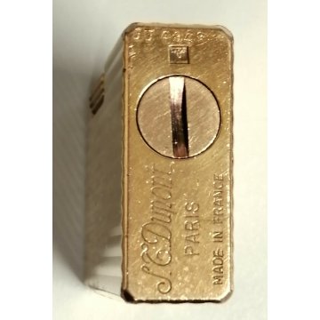 ACCENDINO TASCA St Dupont DORATO Paris France OLD GOLDEN LIGHTER Briquet VINTAGE