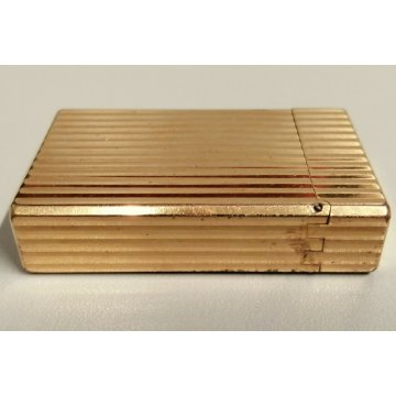 ACCENDINO TASCA St Dupont DORATO Paris France OLD GOLDEN LIGHTER Briquet VINTAGE