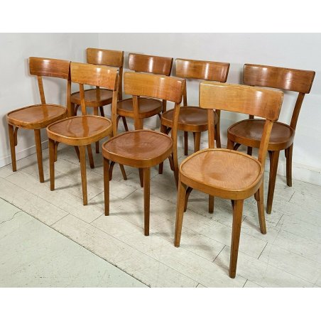 SET 8 SEDIE VINTAGE OSTERIA LEGNO MADE IN ITALY ANNI 70 RUSTICHE CHAIR 1970 