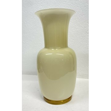 GRANDE VASO INCAMICIATO DESIGN PAOLO VENINI ITALIA 1981 VETRO MURANO VASE GLASS