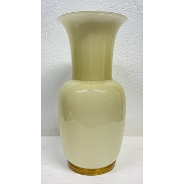 GRANDE VASO INCAMICIATO DESIGN PAOLO VENINI ITALIA 1981 VETRO MURANO VASE GLASS