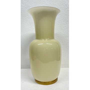 GRANDE VASO INCAMICIATO DESIGN PAOLO VENINI ITALIA 1981 VETRO MURANO VASE GLASS