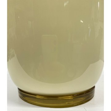 GRANDE VASO INCAMICIATO DESIGN PAOLO VENINI ITALIA 1981 VETRO MURANO VASE GLASS