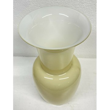 GRANDE VASO INCAMICIATO DESIGN PAOLO VENINI ITALIA 1981 VETRO MURANO VASE GLASS