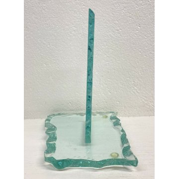 SCULTURA FONTANA ARTE PIETRO CHIESA VETRO VINTAGE ART GLASS ANNI 50 DESIGN FIORE