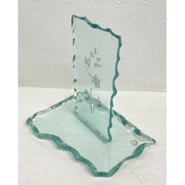 SCULTURA FONTANA ARTE PIETRO CHIESA VETRO VINTAGE ART GLASS ANNI 50 DESIGN FIORE