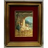 ANTICO QUADRO OLIO Mario Fattori CAMPAGNA TOSCANA SCENA di GENERE OVILE PECORE