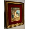ANTICO QUADRO OLIO Mario Fattori CAMPAGNA TOSCANA SCENA di GENERE OVILE PECORE