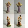Lotto 32pz STATUINE PRESEPE NATIVITA NATALE GESSO/PASTA/LEGNO ANNI '50 ITALY