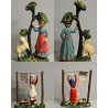 Lotto 32pz STATUINE PRESEPE NATIVITA NATALE GESSO/PASTA/LEGNO ANNI '50 ITALY