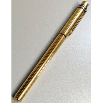 PENNA STILOGRAFICA Cartier SANTOS nib ORO 18k vintage GOLDEN FOUNTAIN PEN BOX