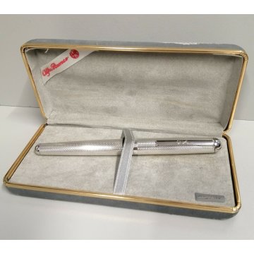 Alfa Romeo 164 PENNA STILOGRAFICA argento 925 anni 80 VINTAGE FOUNTAIN PEN BOX