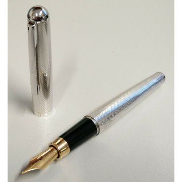 Alfa Romeo 164 PENNA STILOGRAFICA argento 925 anni 80 VINTAGE FOUNTAIN PEN BOX