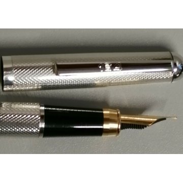 Alfa Romeo 164 PENNA STILOGRAFICA argento 925 anni 80 VINTAGE FOUNTAIN PEN BOX