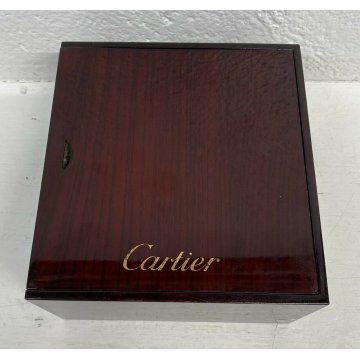 SCATOLA CARTIER VINTAGE LEGNO COPERCHIO SCORREVOLE ANNI 70 BOX OROLOGIO 