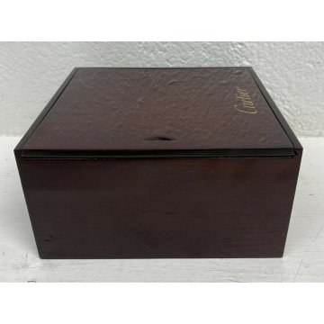 SCATOLA CARTIER VINTAGE LEGNO COPERCHIO SCORREVOLE ANNI 70 BOX OROLOGIO 