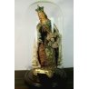 ANTICA MADONNA BAMBINO Gesù SOTTO CAMPANA TECA RELIGIOSO TERRACOTTA '700/'800