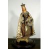 ANTICA MADONNA BAMBINO Gesù SOTTO CAMPANA TECA RELIGIOSO TERRACOTTA '700/'800