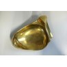 SCULTURA BRONZO DORATO FORMA ASTRATTA FIRMATA VINTAGE BOWL BRASS SIGNED '900